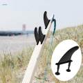 Surfboard Fins Replacement with Screw Detachable Single Fins Center Fins for Cruiser Deck, Beach Surfing, Boards, Summer. 