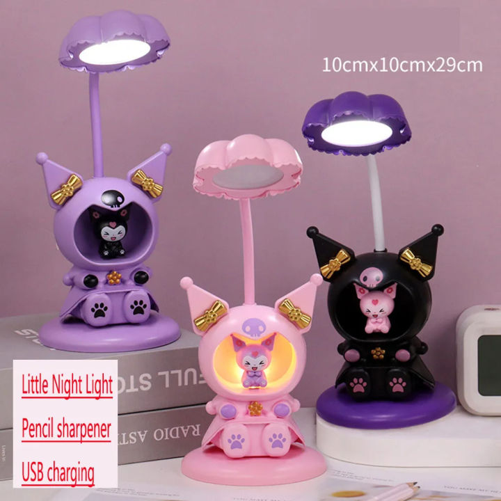 Anime%20Sanrio%20Kuromi%20My%20Melody%20Cute%20Bedside%20Night%20Light%20Cartoon%20Light%20Cartoon%20Kawaii%20USB%20Charging%20Children's%20Gift%20-%20Image%202