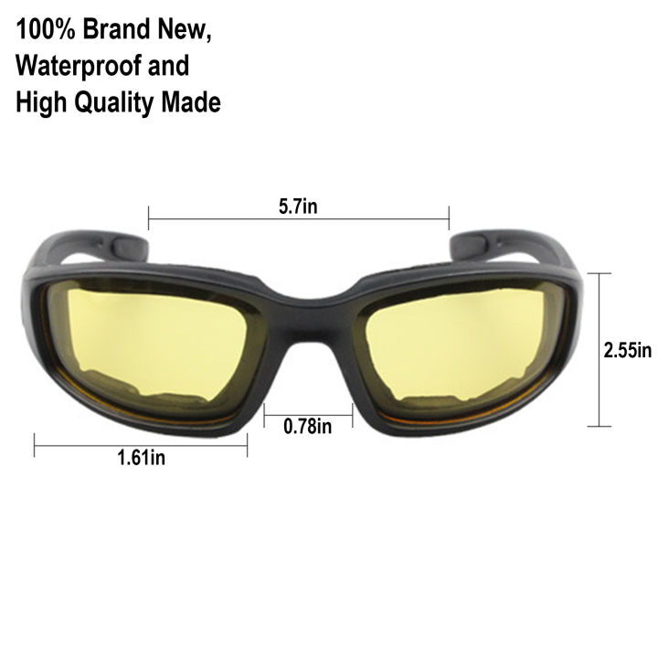 ShopSphere%20Motorcycle%20Riding%20Glasses%20Padding%20Protection%20Dustproof%20Windproof%20Sunglasses%20With%20Clear%20Lens%20Anti-Glare%20-%20Image%202