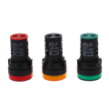 Red, Yellow-Green Light Lamp 22 mm LED Pilot Display Panel AC 220 V 15 Pcs. 