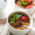 4 cups Cup cake ceramic baking cup ceramic baking tray Ceramic Baking Cups for Creme Brulee Custard Dessert Dishes snack baking cup White- 3.5 Inches. 