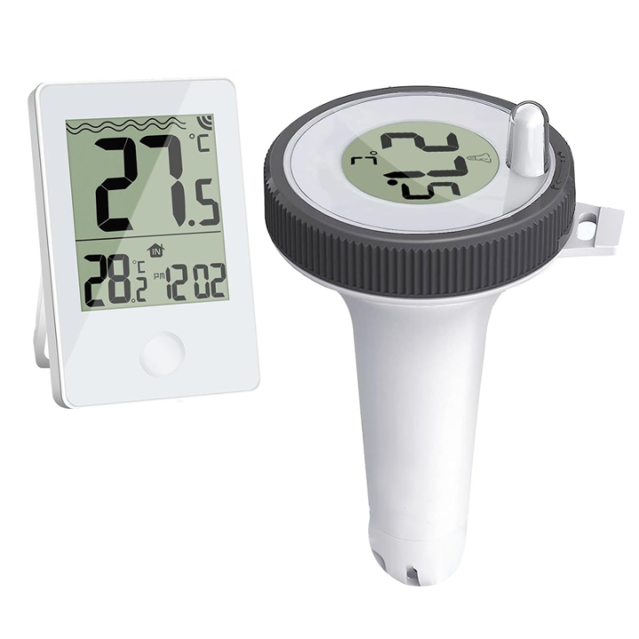 Swimming Pool Thermometer Floating Easy Read, Digital Pool Thermometer for Swimming Pools,Hot Tubs,Small Ponds,Aquariums Durable Easy to Use