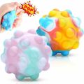 3D Fidget Toys Stress Ball Push It Bubble Poppet Squeeze Ball Stress Relief Hand Toy. 