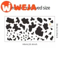 【WEJA】Cow Pattern Wall Stickers Kids Room Decor Bedroom Living Room Sofa Background Wall Decoration Nursery DIY Wallpaper. 
