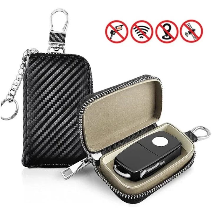 Keep Your Ride Safe From High-tech Thieves With These 2 Carbon Fiber RFID Signal Blocker Pouches. Just Slip Your Key Fob Inside This Mini Wallet-style Bag To Block The Signal And Prevent Relay Attacks. Total Peace Of Mind.