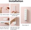 Self-Adhesive Desktop Socket Fixer, 2023 New Adhesive Punch Free Socket Holder, Premium Wall-Mounted Plug Fixer Sticker Desktop mountable Plug-in Socket Fixer Bracket Stand. 