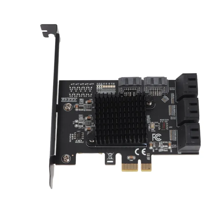 SATA%20PCIE%20Card%20Built%20in%20PCI%E2%80%91E%201X%20Interface%208xSATA3.0%20Output%20Interfaces%20Expansion%20Cards%20for%20Win%2010%20-%20Image%202