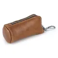 2024 Genuine Leather Keychain Men Women Key Holder Organizer Pouch Housekeeper Key Case wallet Pure Cow Split Car Long Key Bag. 