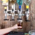Rotating 6 Bottle Dispenser, Rack Jet Bar Set Drinks Dispenser. 