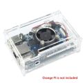 Orange Pi PC Plus Acrylic Case Transparent Plastic Clear Box Optional Heatsinks Fan Protect Enclosure For Orange Pi PC Plus. 