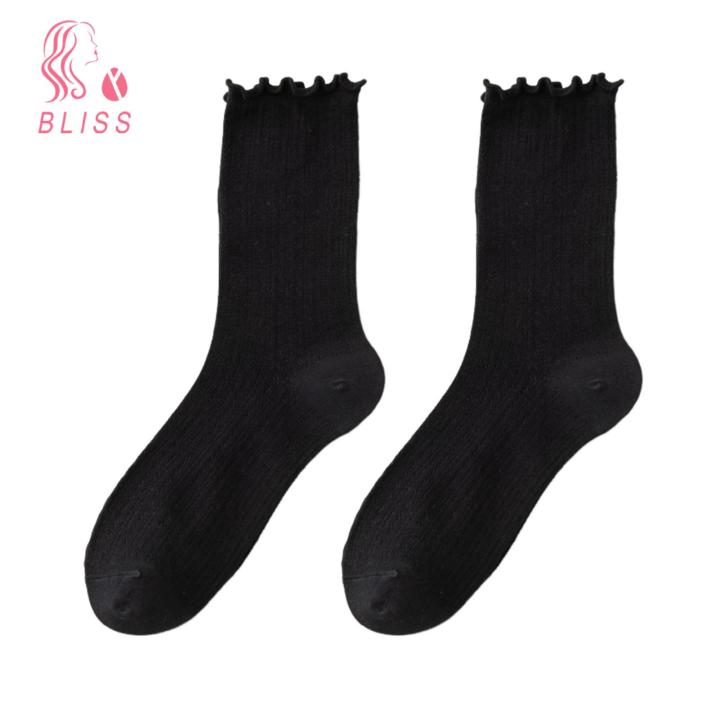 Bliss Hollow Mesh Socks Women's Breathable Anti-slip Cotton Sports Socks Thin Hollow Design High Elasticity Sweat-absorption Buyers' Favorite Summer Footwear