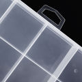 18/24 Grids Plastic Jewellery Organizer Box Adjustable Dividers Portable Clear Jewelry Storage Box. 