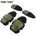 Tom's Hug g2 g3 Frog Suit Knee Pads Military Tactical Elbow Support Paintball Airsoft Kneepad Interpolated Knee Protector Set. 