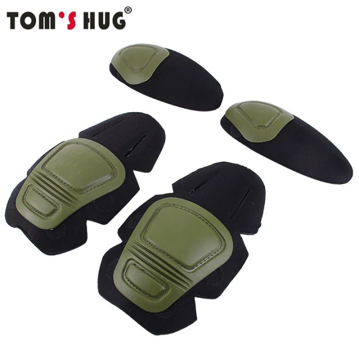 Tom's Hug g2 g3 Frog Suit Knee Pads Military Tactical Elbow Support Paintball Airsoft Kneepad Interpolated Knee Protector Set