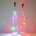LED Decorative Bottle Lights with Cork & String Lights - LED Lights in Wine Bottle Wine bottle with fairy light inside - battery LEDs Cork Lights for Wine Bottles Battery (Included) Powered Fairy Mini String Lights for DIY Jar Lighting Indoor Bedroom Part. 