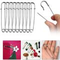 5-20pcs Gold Silver Large Safety Pins Brooch Base Hook for For DIY Lock Jewelry Blankets Clothes Craft Making Accessory Supply Materials. 
