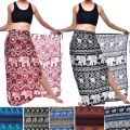 Ladies dress Elephant  Print lungi wrap Skirt / woman beach dress /party dress. 