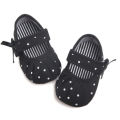 Baby Girl Soft Sole Shoes, Cute Toddler Anti-slip Sneaker, Newborn Bowknot Dot Shoes. 