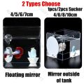 Acrylic Aquarium Betta Mirror Fish Tank Floating Mirror For Fish Betta Flowerhorn Cichlid Training Playing Accessories. 