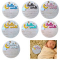 Wooden Hello World Newborn Sign, Cute Birth Announcement Board Baby Announcement. 