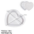Round Heart Shape Dish Mold Storage Tray Silicone Mold Dish Storage Tray Silicone Mold Storage Tray Home Decor Jewelry Display Plate for Resin Plaster Cement Mould Home Decor. 