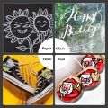 【Hot】 1Pcs Japan UNI White Posca Markers Pens Acrylic Highlighter PC-1M/3/5M Graffiti Drawing Manga Stationery Art Supplies Stationery. 