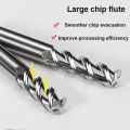 Vsharp 3 Flutes Carbide End Mills for Aluminum Upcut CNC Spiral Router Bits 3mm-20mm Shank. 