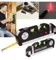Laser Level Multipurpose Line Laser Leveler Tool Cross Line Lasers With 8FT 2.5M Standard Measure Tape And Metric Rulers. 