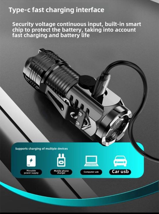 Portable%20Small%20Outdoor%20Multifunctional%20Camping%20Mini%20LED%20Torch%20Light%20Tactical%20USB%20Rechargeable%20Flashlight%20Touch%20Light%20Led%20Flashlight%20Torch%20Three%20Eyed%20Monsters%20Mini%20Flash%20Light%20-%20Image%204