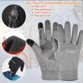 Winter Waterproof Cycling Gloves Outdoor Sports Touch Screen Fleece Gloves Non-Slip Warm safety protection. 
