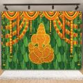 Indian Festival Mandap​​ DIY Marigold Garland​​ Pooja Diwali Fiesta Long Strands Artificial Marigold Flower Garlands Reusable Bendable​​ Pooja Marigold Flowers​​ ​​Garden Party Lighting​​. 