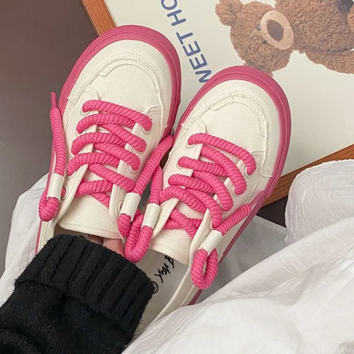 Summer%20Thin%20White%20Shoes%20for%20Women2023New%20Canvas%20Shoes%20Breathable%20Shoes%20Niche%20Half%20Slippers%20Slip-on%20Sloth%20Sneakers%20-%20Image%204