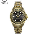 ONOLA brand fashionable business waterproof retro simple quartz men's watch. 