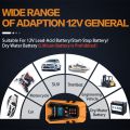12V 6A Pulse Repair LCD Le-ad-Ac-id Battery Smart Charger Car Motorcycle Battery Intelligent Repair Charger UK-plug. 