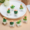 1/4PCS Creative Resin Simulation Cactus Ornament Cute Interior Bedroom Office Desktop Decorations Birthday Gift. 