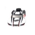 Kqueebee 2 Pcs Chassis Car Body Shell Plastic RC Accessory for RC Car Parts, Black-White & Orange. 