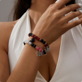 Halloween Spider Couple Bracelets for Women Men Romantic Heart Magnetic Matching Bracelet Aesthetic Party Jewelry. 
