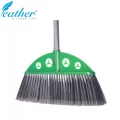 INDOOR BROOM KINGFISHER WITH 120CM PLASTIC COATED METAL HANDLE - FEATHER BRAND. 