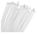 White Cable Ties, 200mm x 4.8mm, 8" Premium Nylon Zip Ties Clear/Natural, Multi-Purpose Plastic Tie Wraps, Secure Self-Locking Mechanism, for Home, Garden, Office and DIY - 50pcs. 