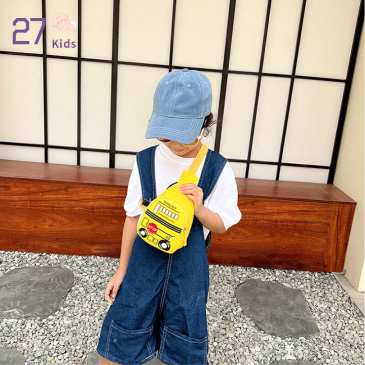 27Kids Children Sling Bag Summer Cute Car Printing Coin Purse Fashion Shoulder Bag For Boys Girls