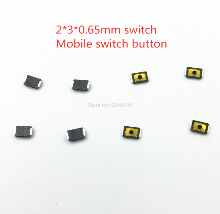 5pcs%202*3*0.65MM%202x3x0.65MM%20Tactile%20Push%20Button%20Switch%20Tact%202%20Pin%20Micro%20Switch%20SMD%20for%20Mobile%20Phone%20Camera%20-%20Image%202