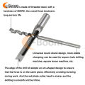 Square Hole Mortise Chisel Drill Bit Tools Wood Working Hole Saw Drill Bit Set Twist Drill Sizes 1/2 1/4 5/16 3/8 Inch. 