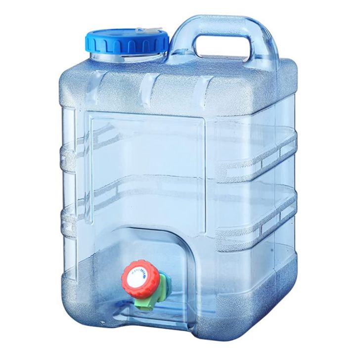 Water Canister with Tap,20L Water Tank with Handle,Portable Bucket Water Container with Lid for Outdoor Travel Camping
