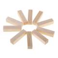 4x10 Pieces Square Balsa Wood Stick Block Unfinished Woodcraft Dowel Rod 50mm. 