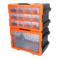 Electronic Component Storage Box PVC Practical Versatile Non Breakable Parts Storage Box Securely Stackable for DIY Tool Bits. 