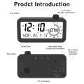 Digital Alarm Clock Visual Dual Display Countdown. 