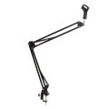 Mic Arm Stand Black Professional Microphone Suspension Arm Stand Ergonomic for Studio Recording. 