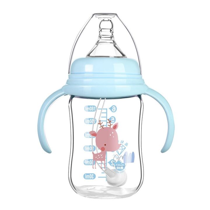 180ML%20Baby%20Glass%20Bottle%20Wide-bore%20Quick%20Flush%20Baby%20Bottle%20Anti-colic%20Newborn%20Milk%20Bottle%20Training%20Baby%20Feeding%20Accessories%20Water%20-%20Image%208