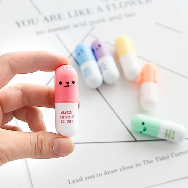 %E3%80%90HOT%E3%80%91%206PCS%20Cute%20Mini%20Smiling%20Face%20Pill%20Highlighter%20Lovely%20Cartoon%20Painting%20Pen%20Marking%20Pens%20Students%20Learn%20Stationery%20Supplies%20-%20Image%203