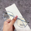 Classic Elegant Transparent Metal Frame Glasses Women Fashion Eyewear Party. 